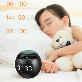 Horloge Réveil Bluetooth Multifonctionnelle - Veilleuse Colorée et Son de Qualité