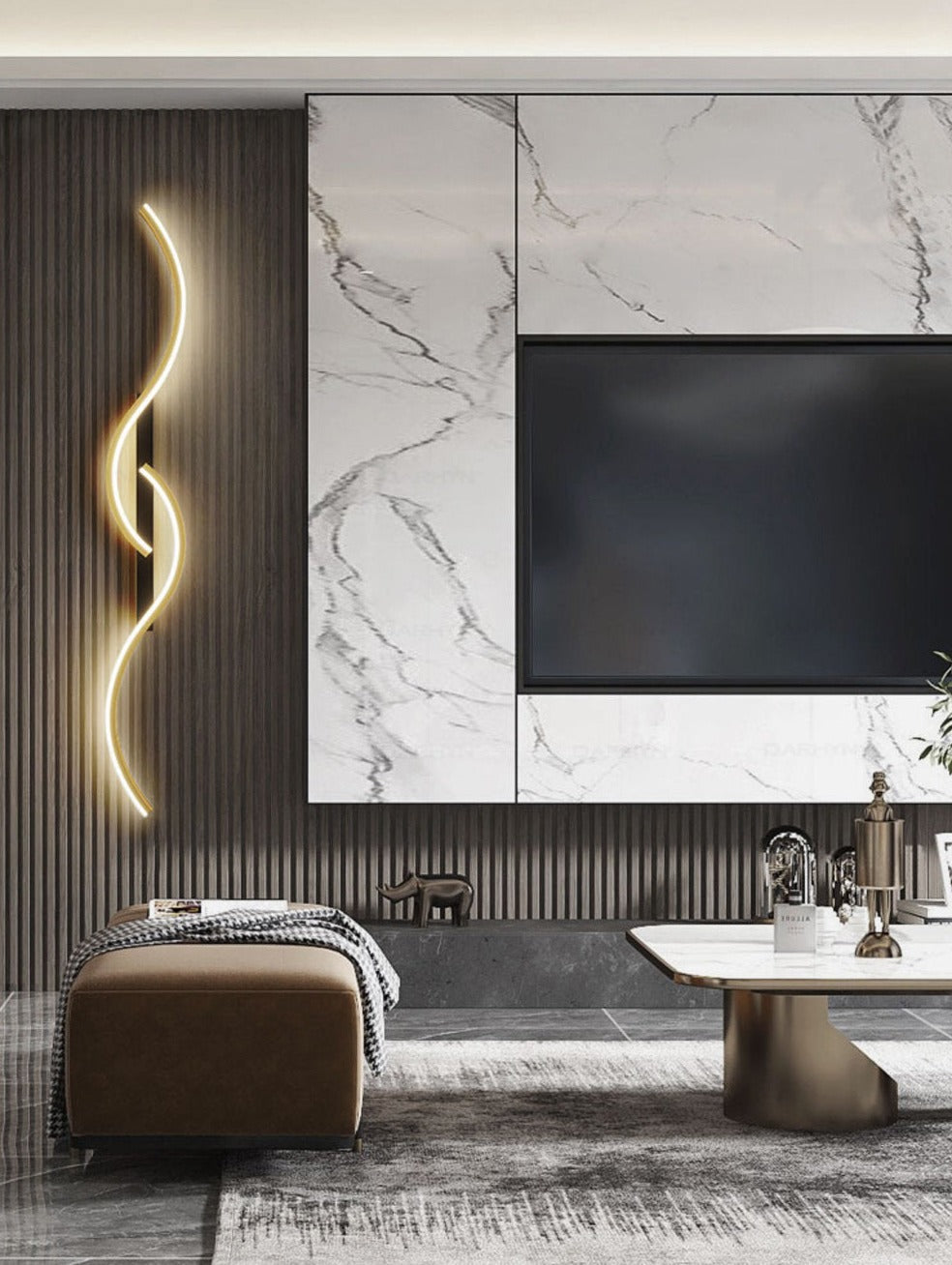 Applique Murale LED Contemporaine - Design Artistique et Éclairage Polyvalent