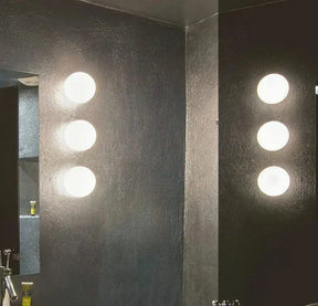 Applique Murale en Pierre de Verre - Design Minimaliste et Éclairage Économique