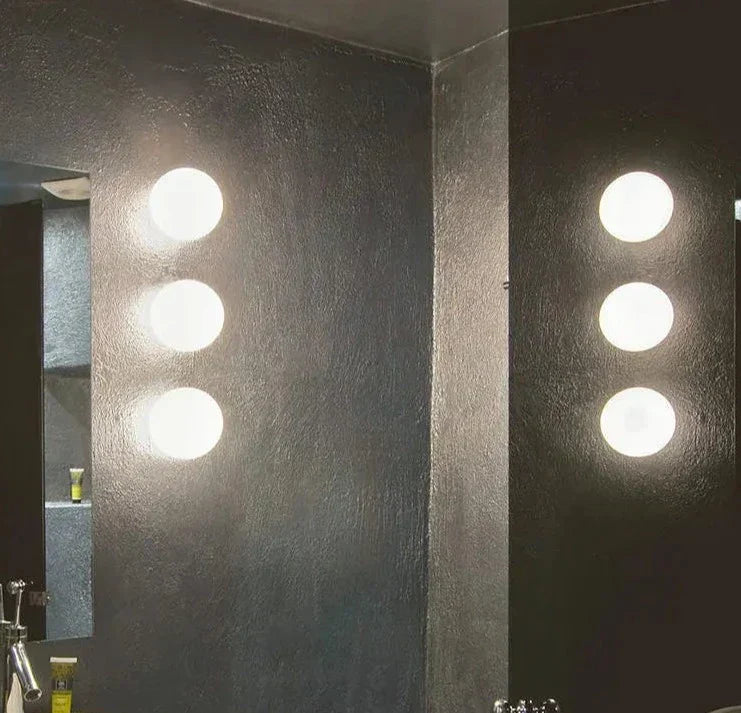 Applique Murale en Pierre de Verre - Design Minimaliste et Éclairage Économique