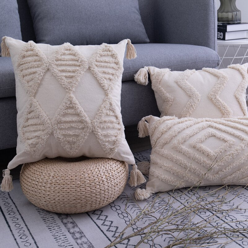 Housses de Coussin Boho Chic - Ambiance Ibiza et Style Unique