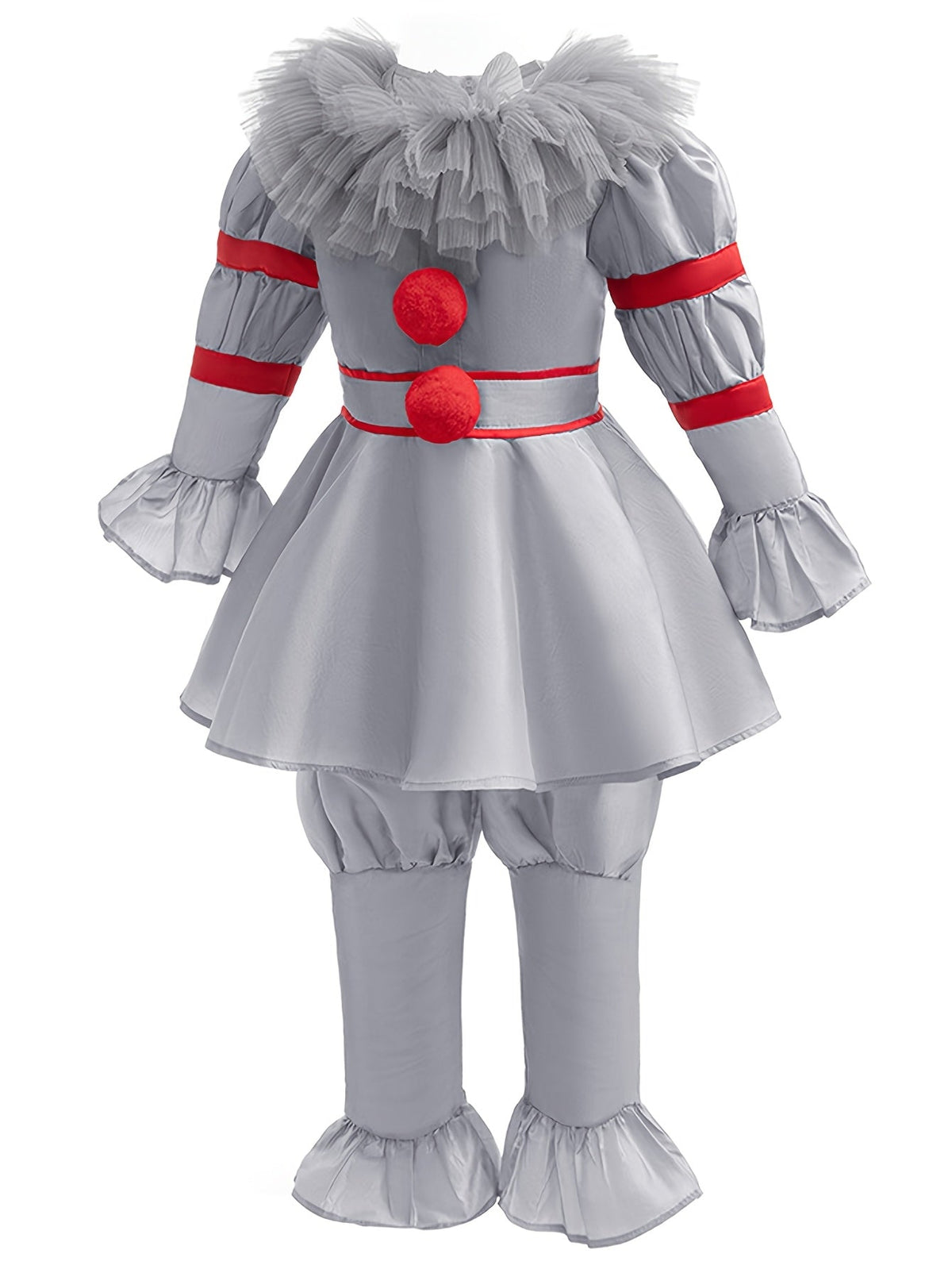 Costume de Clown Effrayant pour Enfants - Ensemble Jumpsuit et Gants Confortables