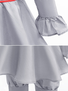 Costume de Clown Effrayant pour Enfants - Ensemble Jumpsuit et Gants Confortables
