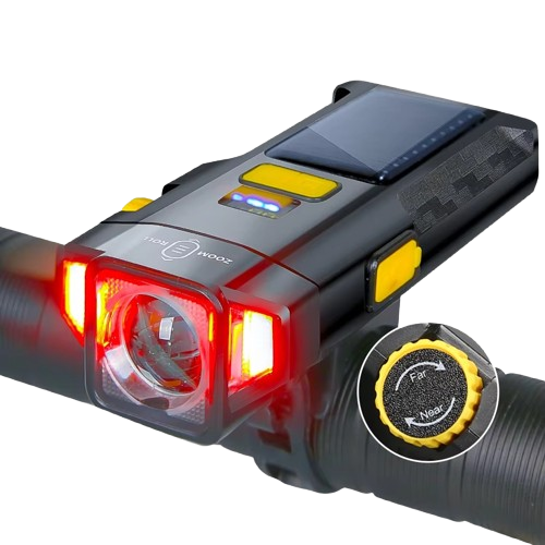 Lampe de Vélo Rechargeable USB - Haute Luminosité et Étanchéité IPX5