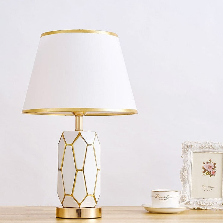 Lampe de Bureau en Céramique Rétro - Élégance et Ambiance Nostalgique