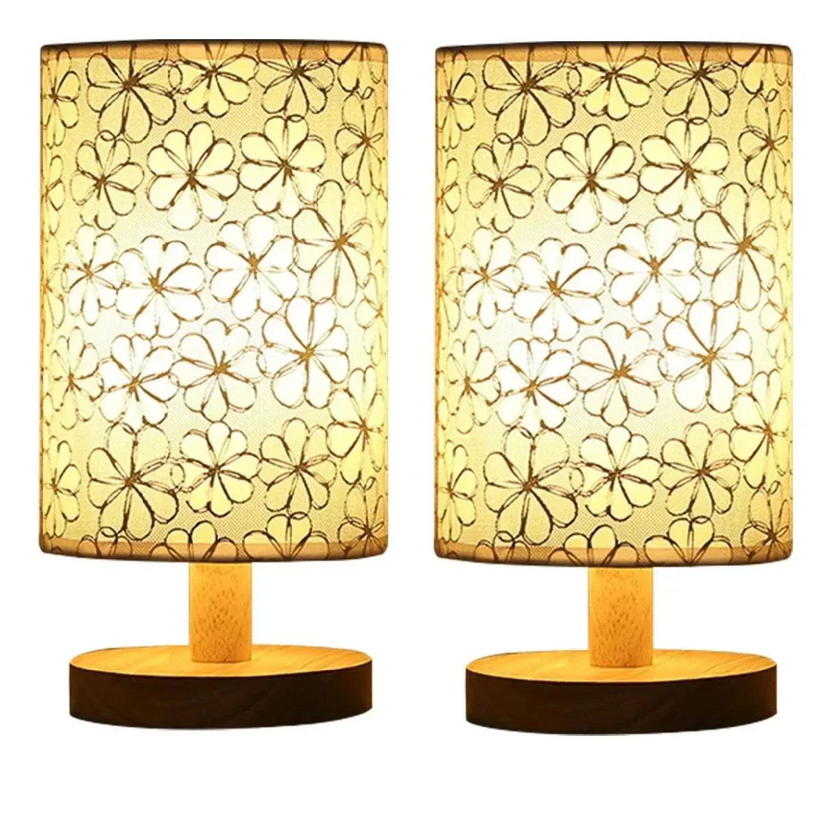 Lampe en Bois Massif Design - Lumière LED Économique et Apaisante