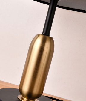 Lampe de Table Élégante en Or et Noir - Éclairage Chic pour Ambiance Cosy