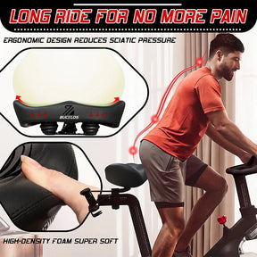 Selle de Vélo Confortable - Design Étanche et Absorption des Chocs