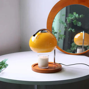 Lampe d'ambiance en Verre Élégant - Charme Vintage et Éclairage Apaisant