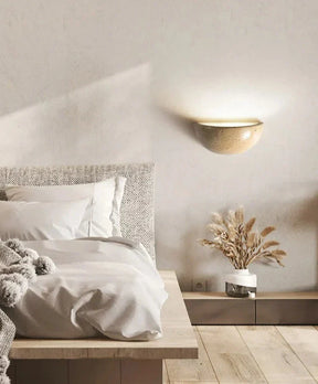 Lampe Murale en Pierre Naturelle - Ambiance Apaisante et Élégante