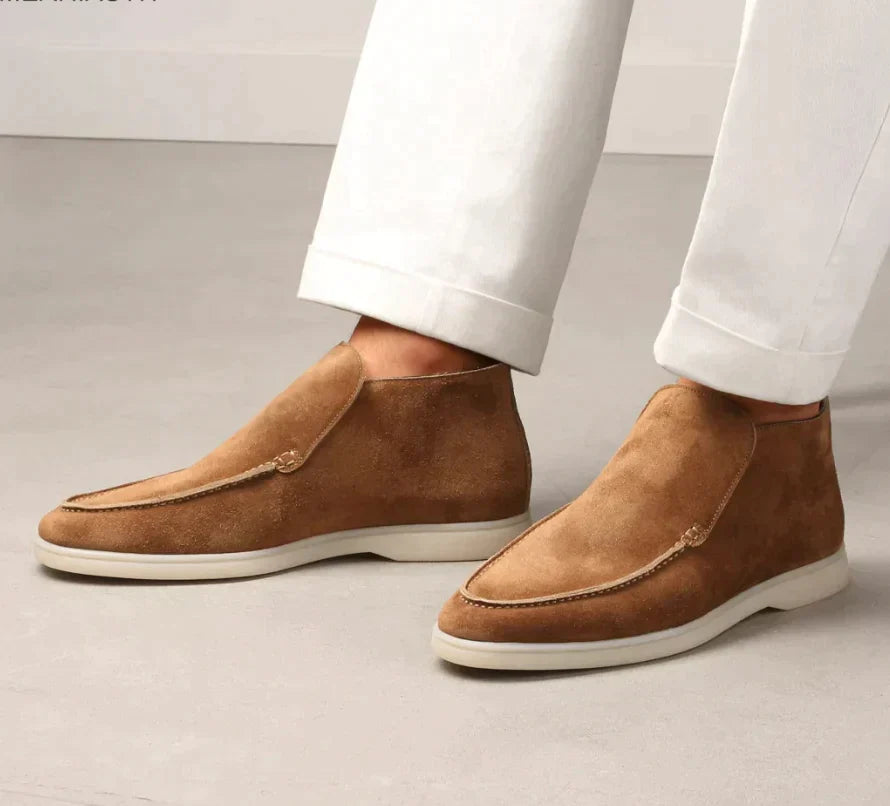 Mocassins en Suède Vegan pour Hommes - Élégance Intemporelle et Confort Optimal