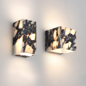 Applique Murale en Marbre - Élégante Lumière Ambiante pour Intérieur