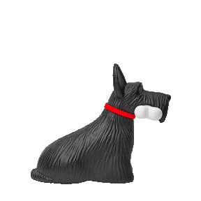 Lampe de Table LED Chien Scottie - Design Joyeux et Fonctionnel