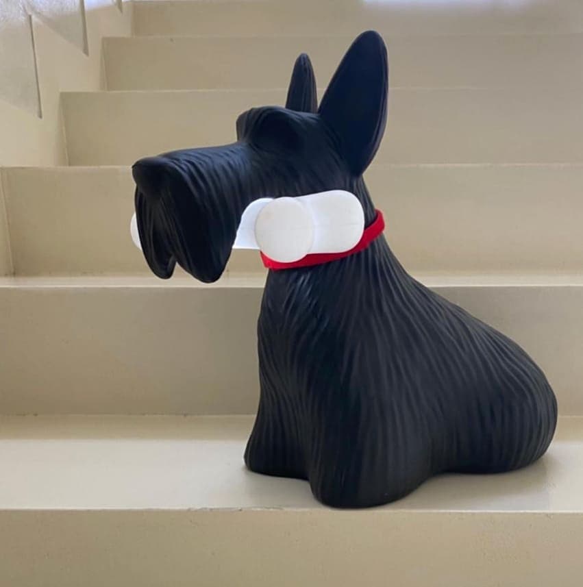 Lampe de Table LED Chien Scottie - Design Joyeux et Fonctionnel