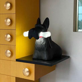 Lampe de Table LED Chien Scottie - Design Joyeux et Fonctionnel