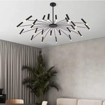 Lustre LED Moderne avec Têtes Réglables - Élégance et Efficacité Énergétique