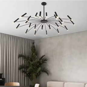 Lustre LED Moderne avec Têtes Réglables - Élégance et Efficacité Énergétique