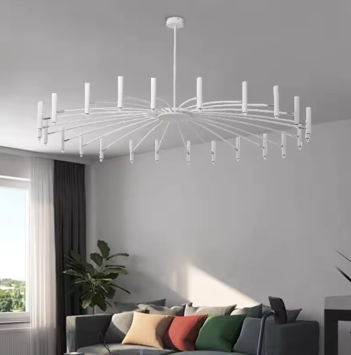 Lustre LED Moderne avec Têtes Réglables - Élégance et Efficacité Énergétique