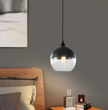 Éclairage Loft Chic Moderne - Lampe en Fer et Verre de Qualité