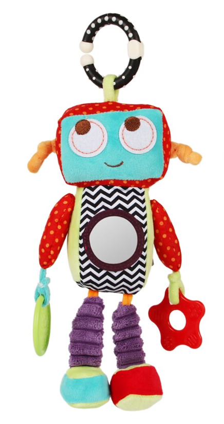 Robot en Peluche Doux et Amusant - Compagnon Câlin pour Enfants et Adultes