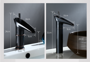 Robinet de Salle de Bain Cascade - Élégance Rétro avec Écoulement Luxueux