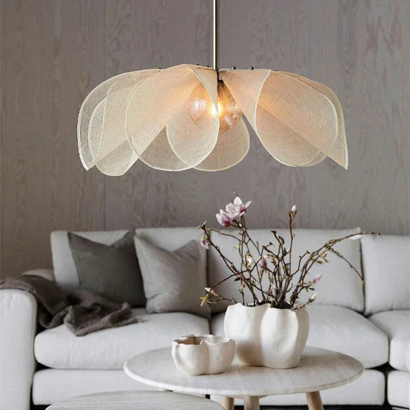 Lampe Suspendue en Tissu Vintage - Élégance et Ambiance Cosy