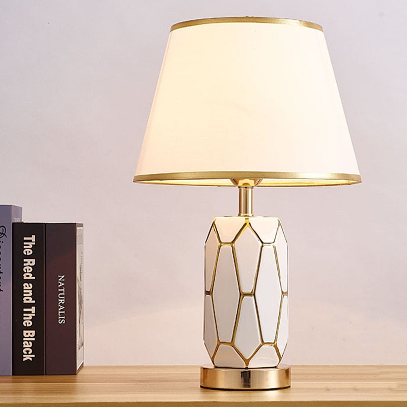 Lampe de Bureau en Céramique Rétro - Élégance et Ambiance Nostalgique