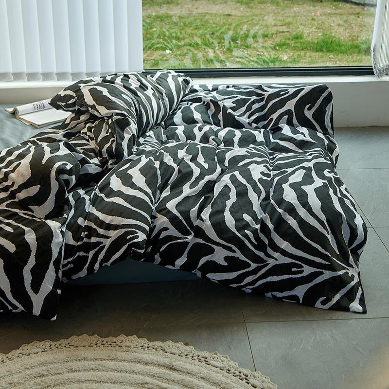 Housse de Couette en Coton Égyptien - Douceur et Design Moderne pour Votre Lit