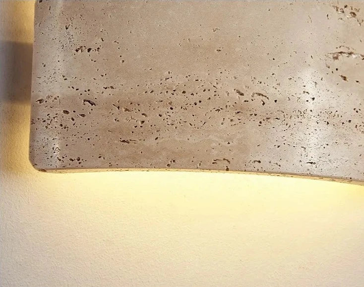 Applique Murale en Travertin LED - Élégance et Économie d'Énergie
