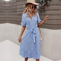 Robe Maxi Boho Femme - Imprimé Floral et Confort Aérien