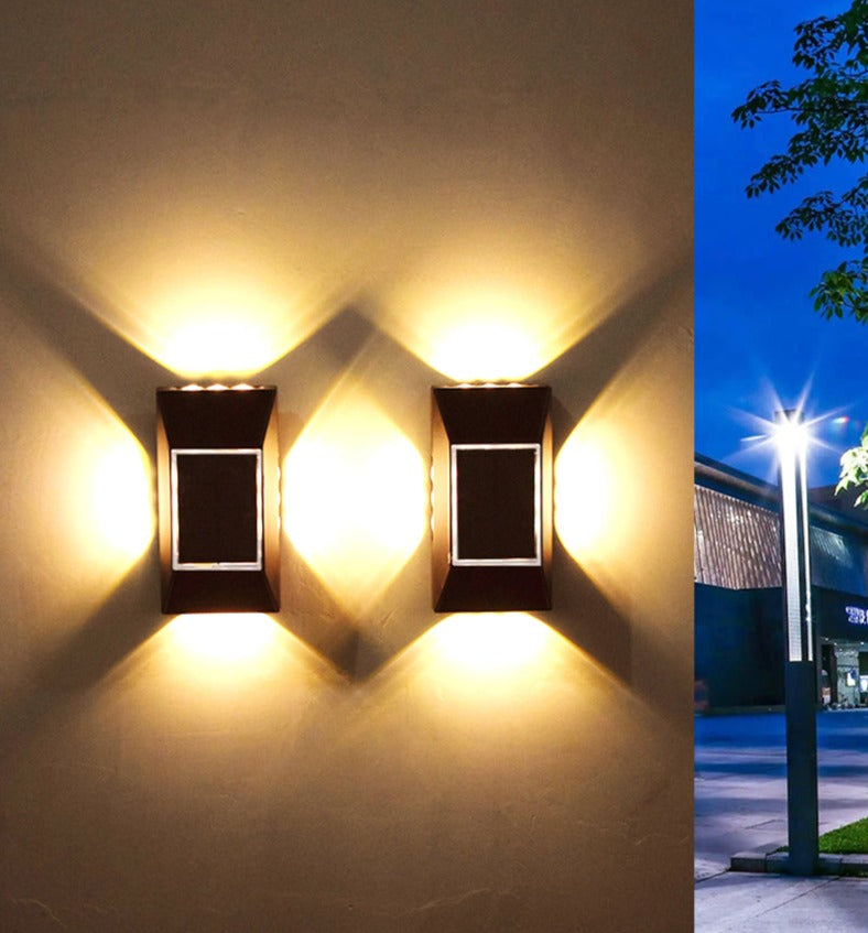 Lampe d'escalier solaire étanche - Éclairage Durable pour Espaces Extérieurs