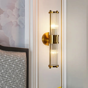 Applique Murale en Cristal et Laiton - Design Élégant et Ambiance Chaleureuse