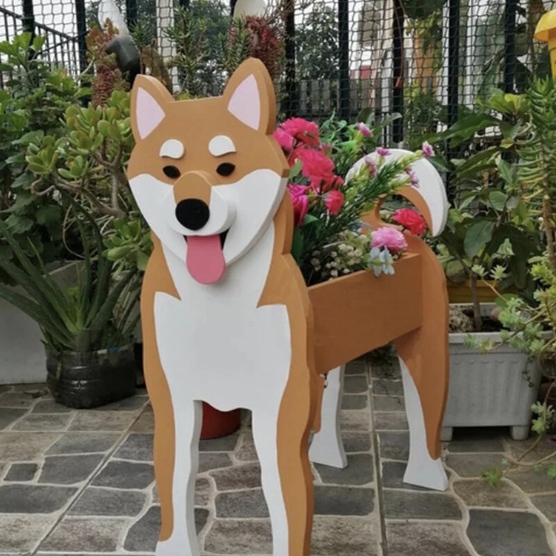 Pot de Fleurs Animal de Ferme - PVC Durable et Résistant aux Intempéries