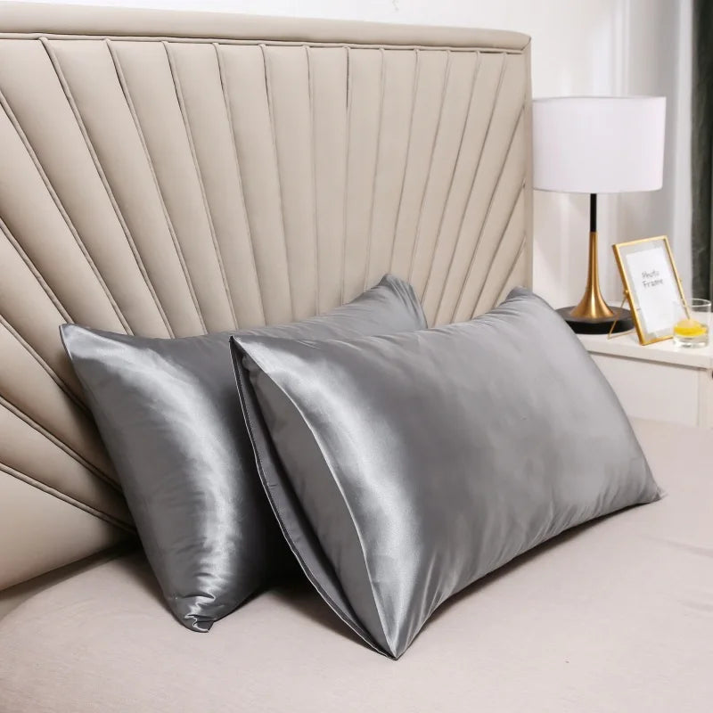 Housse de Coussin en Soie Hypoallergénique - Douceur et Confort pour Peaux Sensibles