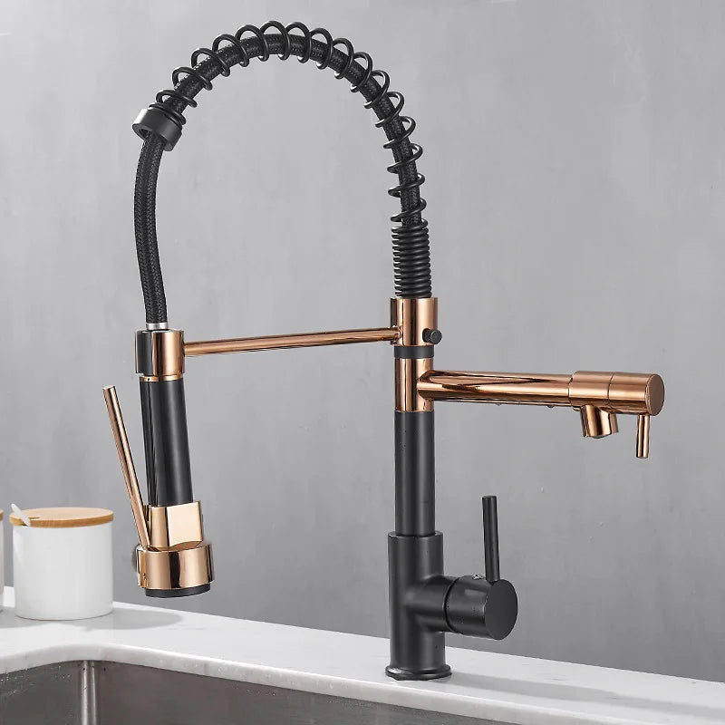 Robinet à Double Sortie pour Cuisine - Design Élégant et Installation Facile