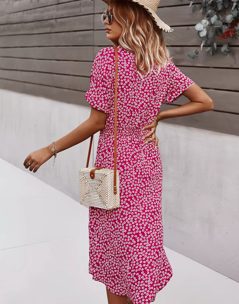 Robe Maxi Boho Femme - Imprimé Floral et Confort Aérien