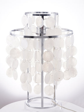 Lampe de Table en Coquillage Naturel - Design Élégant et Lumière Chaleureuse