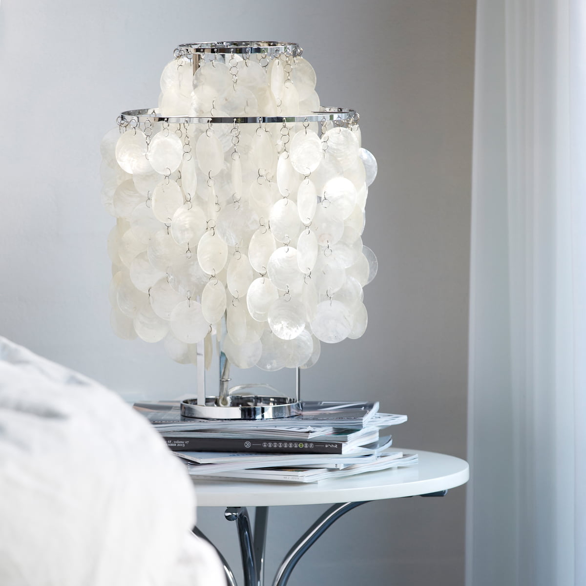 Lampe de Table en Coquillage Naturel - Design Élégant et Lumière Chaleureuse