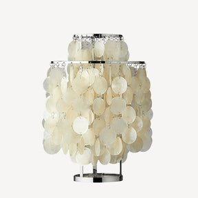 Lampe de Table en Coquillage Naturel - Design Élégant et Lumière Chaleureuse