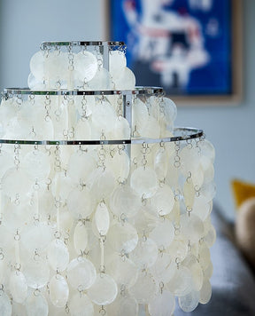 Lampe de Table en Coquillage Naturel - Design Élégant et Lumière Chaleureuse