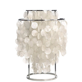 Lampe de Table en Coquillage Naturel - Design Élégant et Lumière Chaleureuse