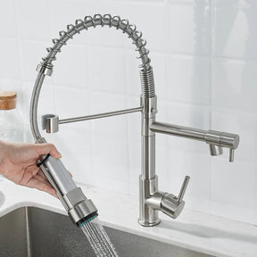 Robinet à Double Sortie pour Cuisine - Design Élégant et Installation Facile