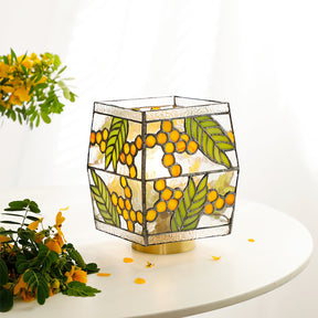 Lampe de Table Artisanal en Verre - Élégance Naturelle et Atmosphère Chaleureuse