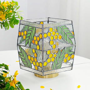 Lampe de Table Artisanal en Verre - Élégance Naturelle et Atmosphère Chaleureuse