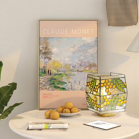Lampe de Table Artisanal en Verre - Élégance Naturelle et Atmosphère Chaleureuse