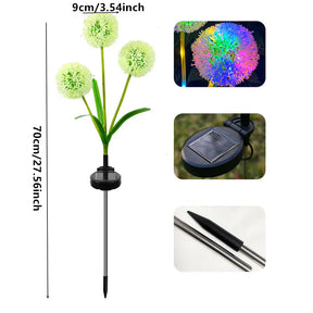 Lumières Solaire de Jardin - Éclairage Décoratif en Pissenlit