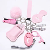 Porte-Clés de Self-Défense pour Femmes - Alarme et Casse-Vitre Inclus