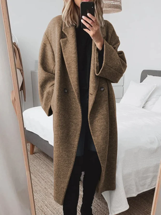 Manteau Long Surdimensionné pour Femmes - Élégance et Confort pour l'Hiver