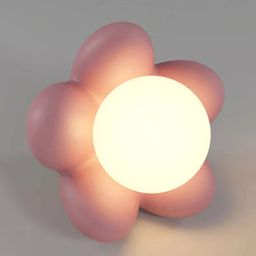 Applique Murale Fleur Crème - Design Élégant et Lumière Douce