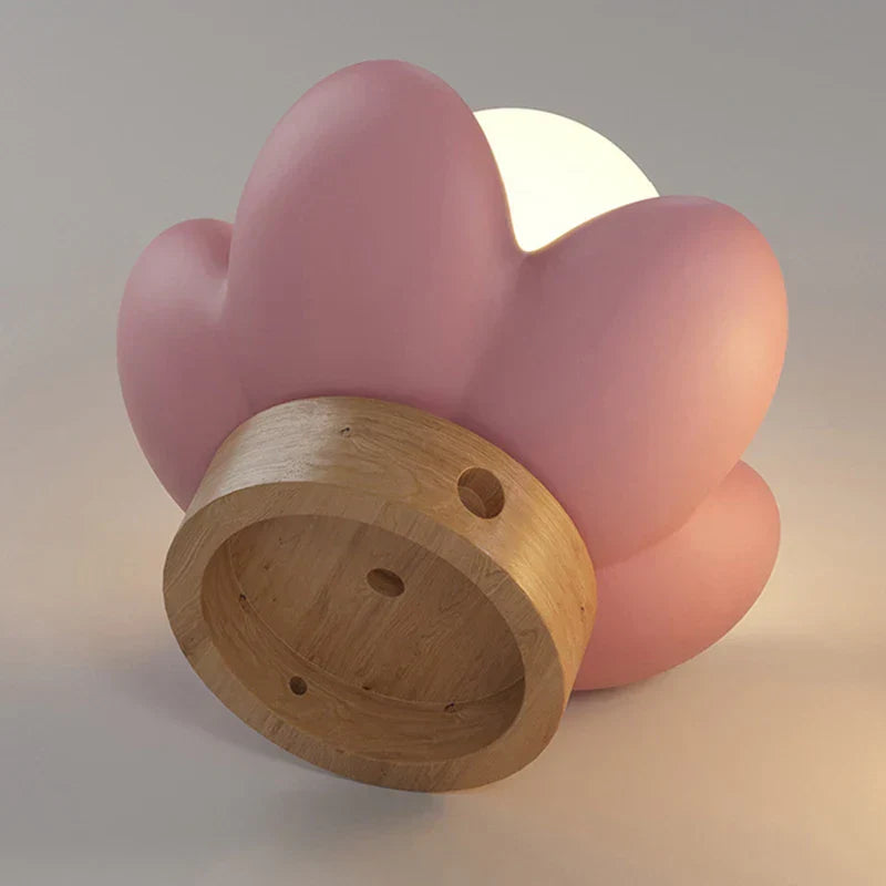 Applique Murale Fleur Crème - Design Élégant et Lumière Douce